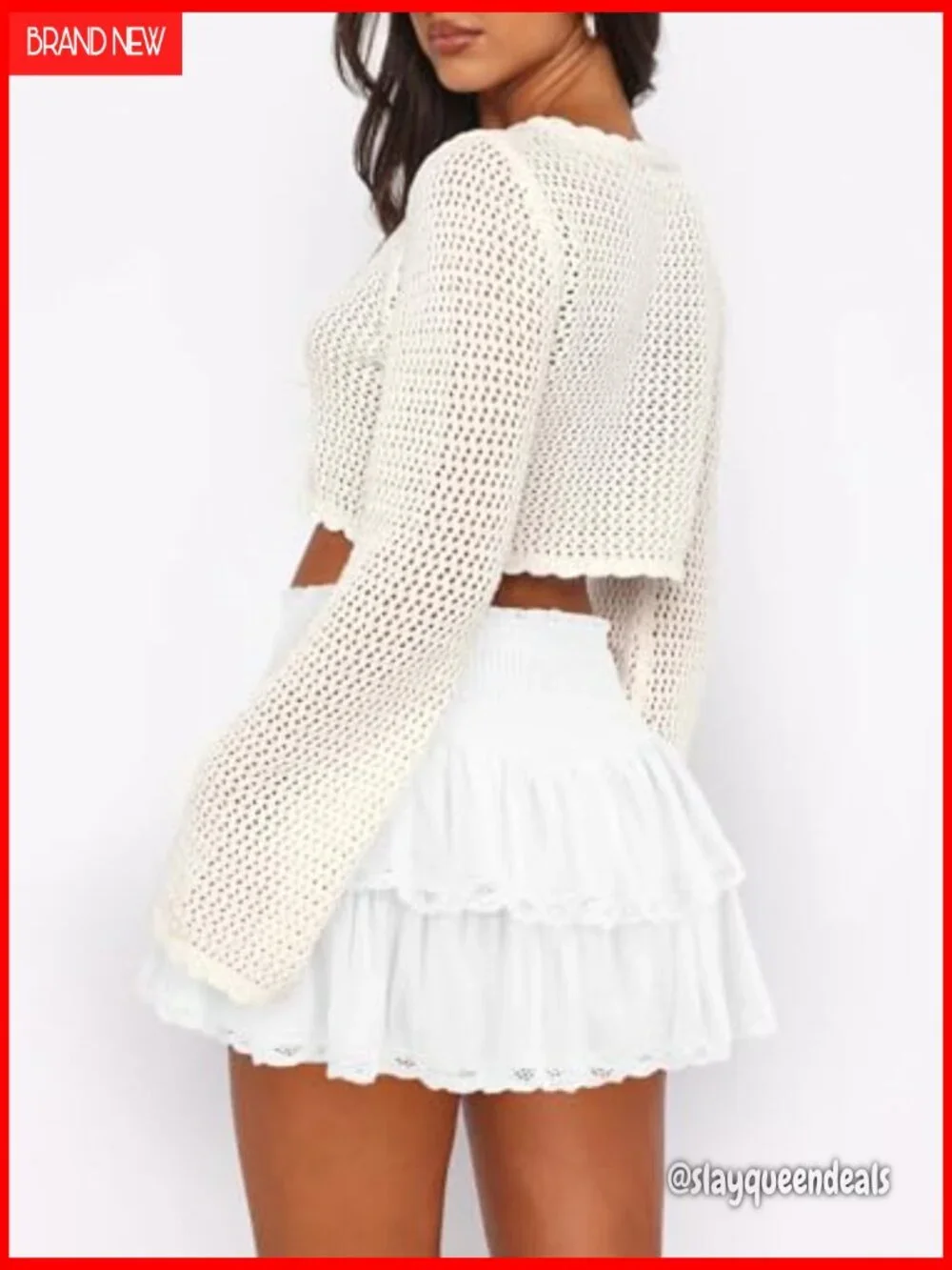 High Waist Ruffle Mini Skort with Built-In Shorts for Golf Tennis Active Wear